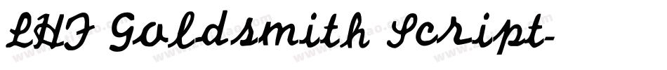LHF Goldsmith Script字体转换
